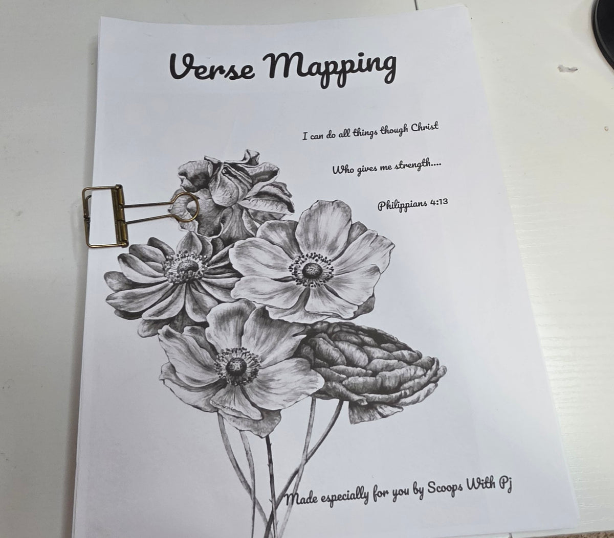 Verse Mapping Journal with Custom Cover