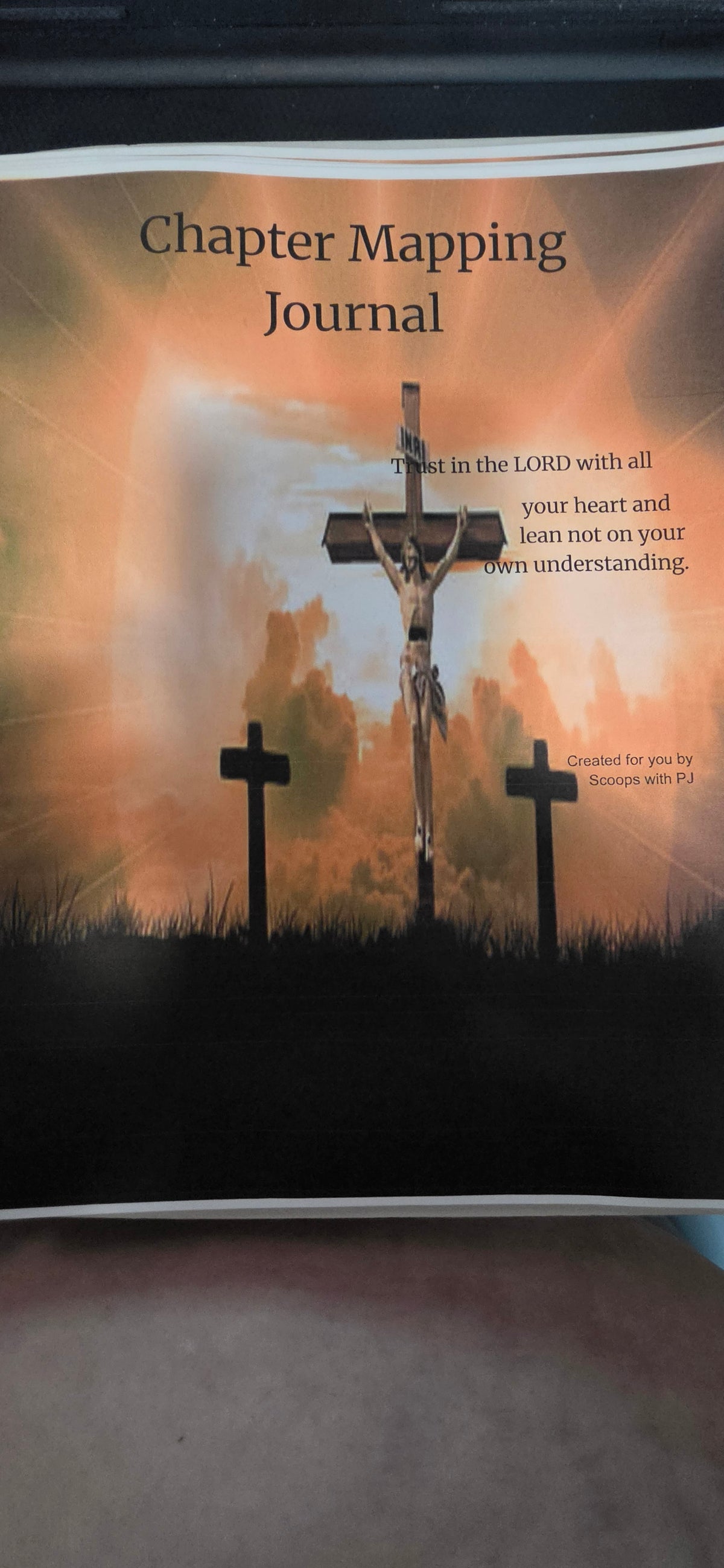Bible Chapter Mapping Journal with Custom Cover