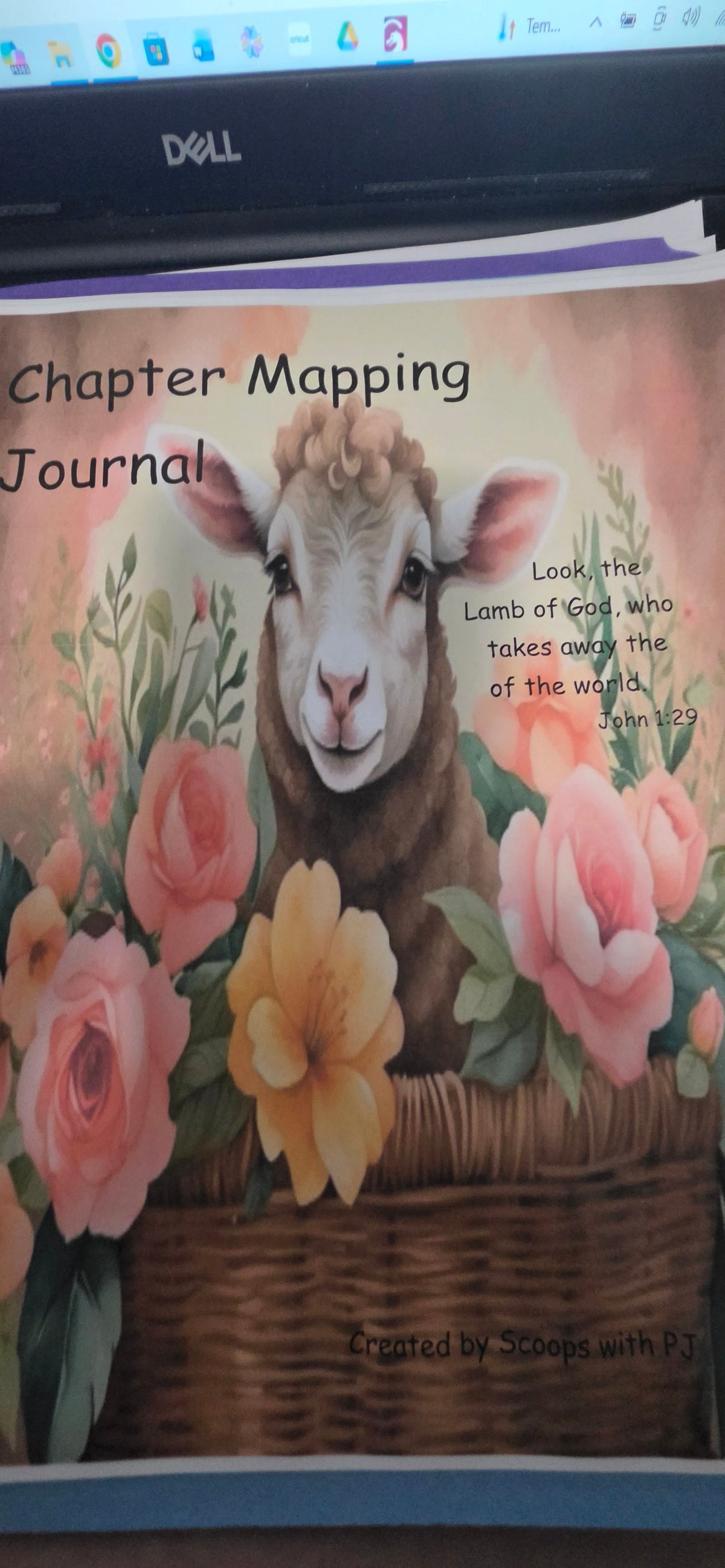 Bible Chapter Mapping Journal with Custom Cover